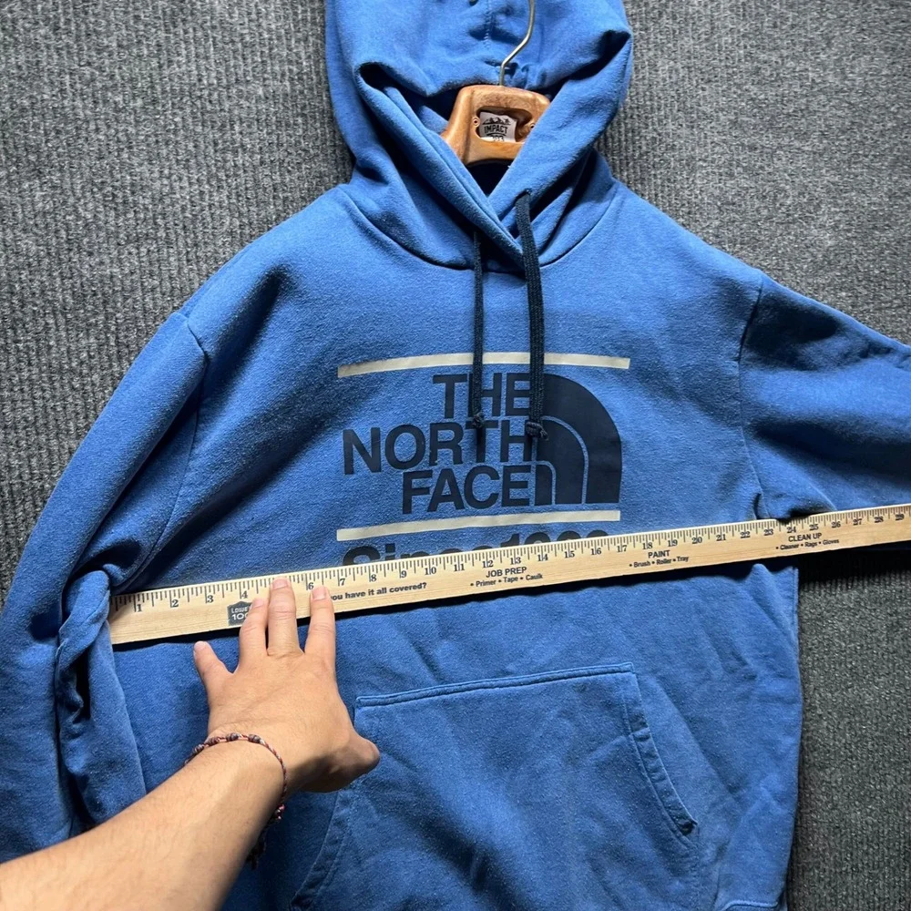 The North Face Hoodie Mens XL‎ Blue Pullover Sweatshirt Hooded Casual Outdoors